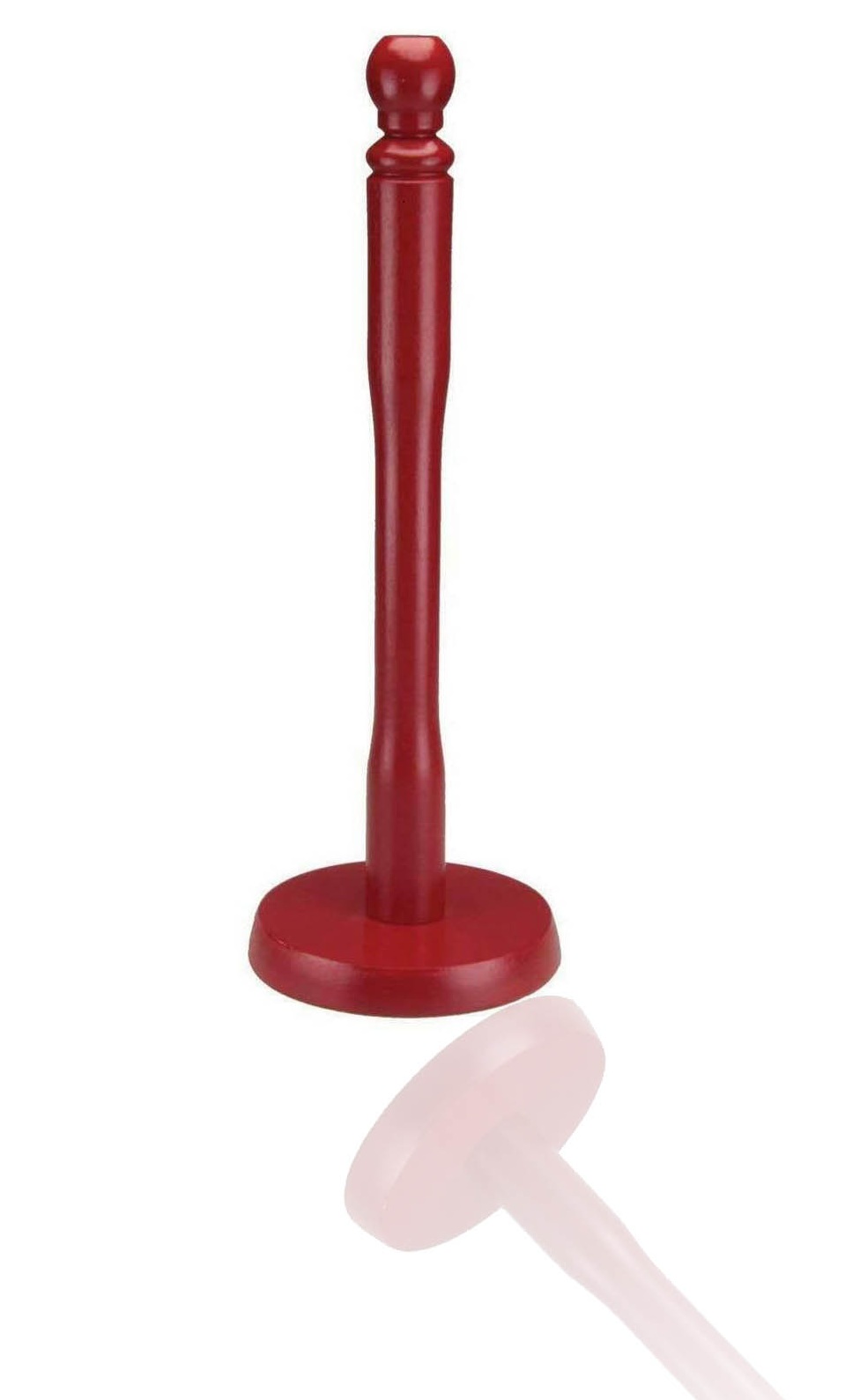 Red Wooden Towel Holder